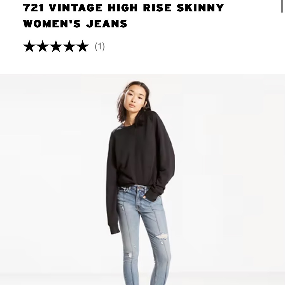 Levi’s vintage 721 size 25